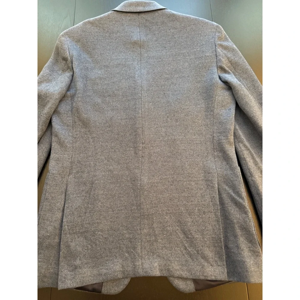 Nordstrom 100% Linen Trim‎ Fit Blazer Mens 40R Blue Two-Button Sport Coat Jacket
